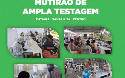 Prefeitura de Amargosa realizou mutirão de ampla testagem em bairros com maior índice de contaminação